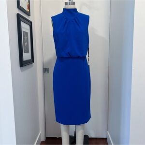 Calvin Klein Women’s Mock Neck Sleeveless Knee-Length Dress - NWT